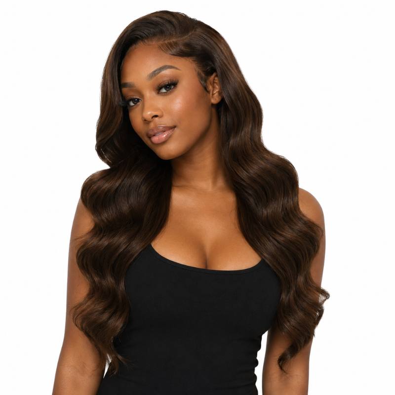 Medium Brown Body Wave Human Hair Bundles - Bellezza Boutique