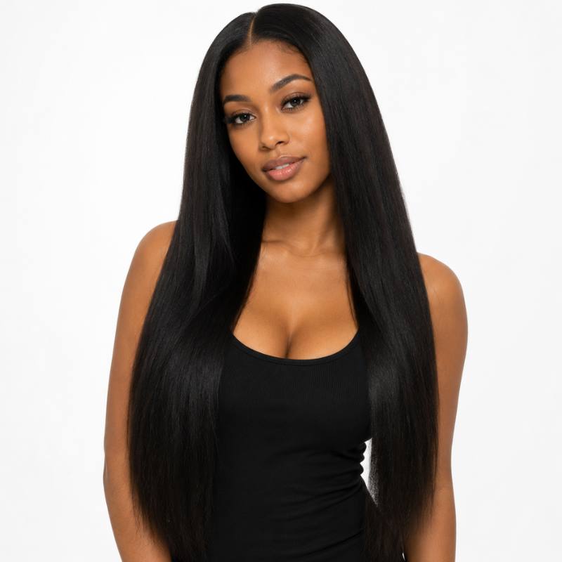 Yaki Straight Human Hair Bundles - Bellezza Boutique