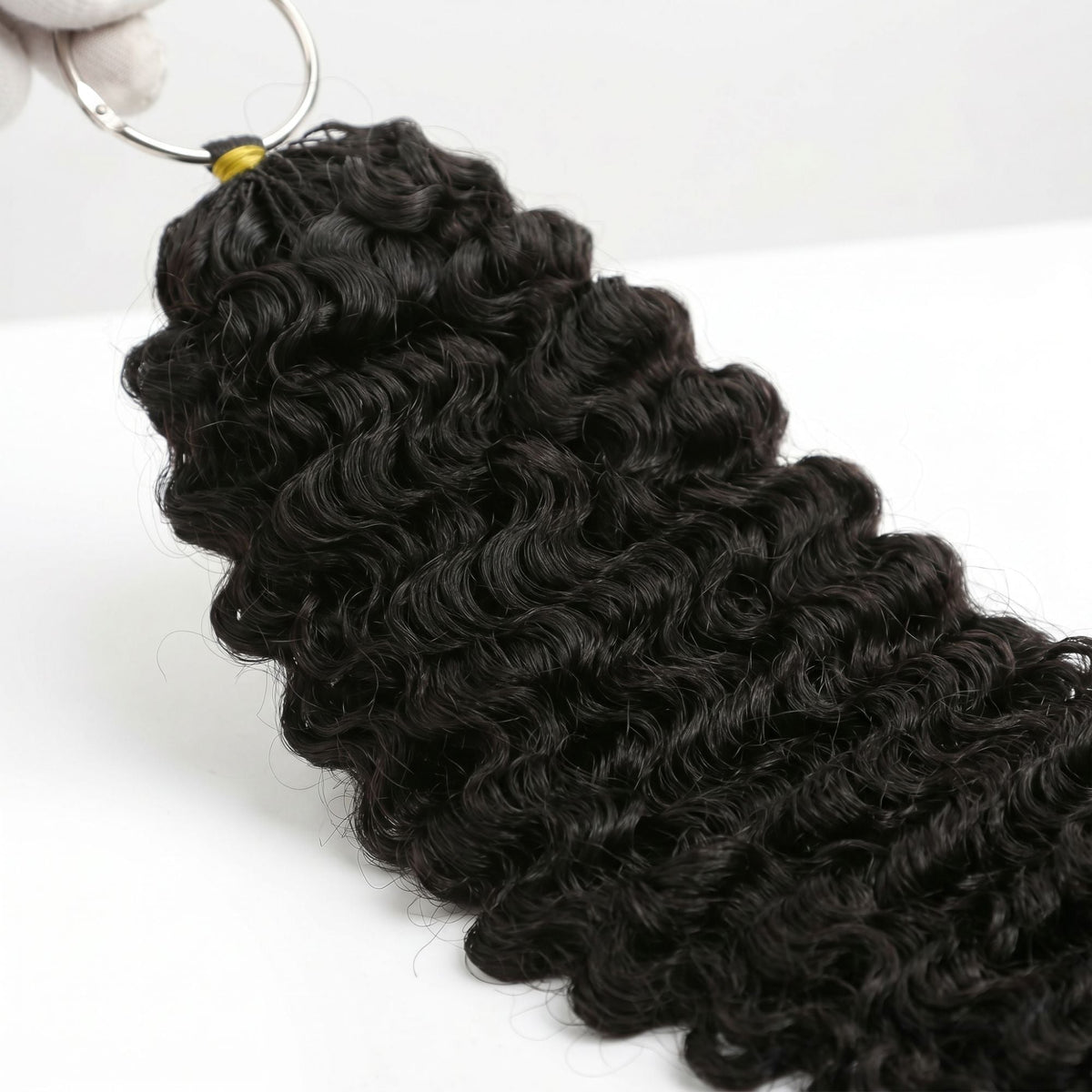 16" Burmese Curly Feather Crochet - Bellezza Boutique
