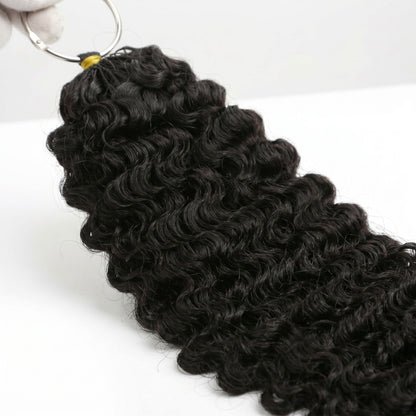 16" Burmese Curly Feather Crochet - Bellezza Boutique