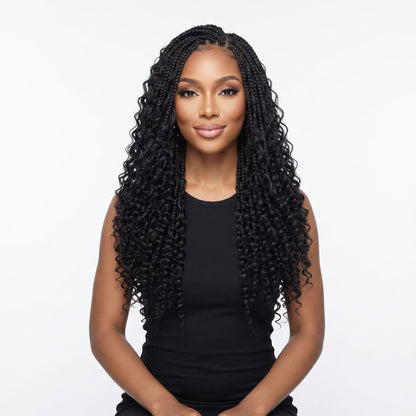 16" Deep Wave Feather Crochet - Bellezza Boutique