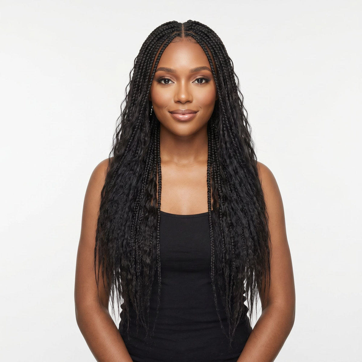 16" Kinky Straight Feather Crochet - Bellezza Boutique