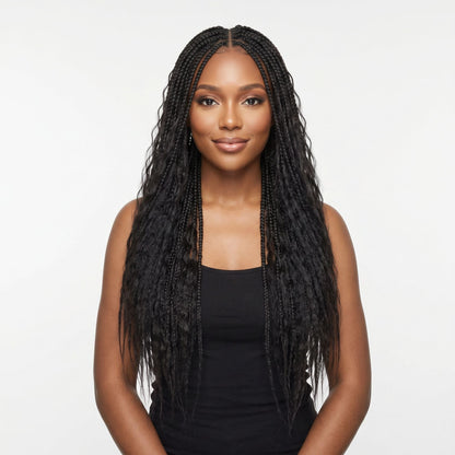 16" Kinky Straight Feather Crochet - Bellezza Boutique