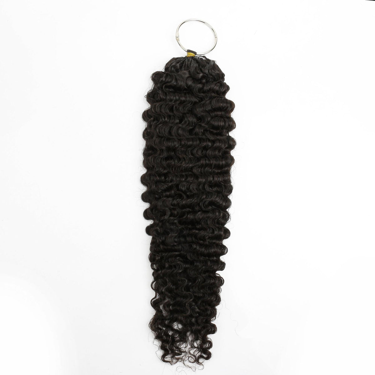 20" Burmese Curly Feather Crochet - Bellezza Boutique