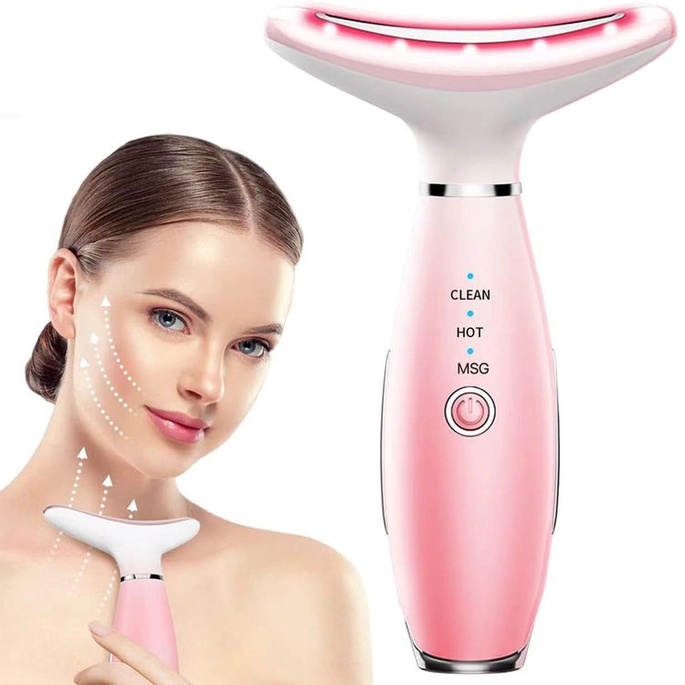 3-in-1 heated face massager USB rechargeable skin care device with vibration massage Bellezza Boutique