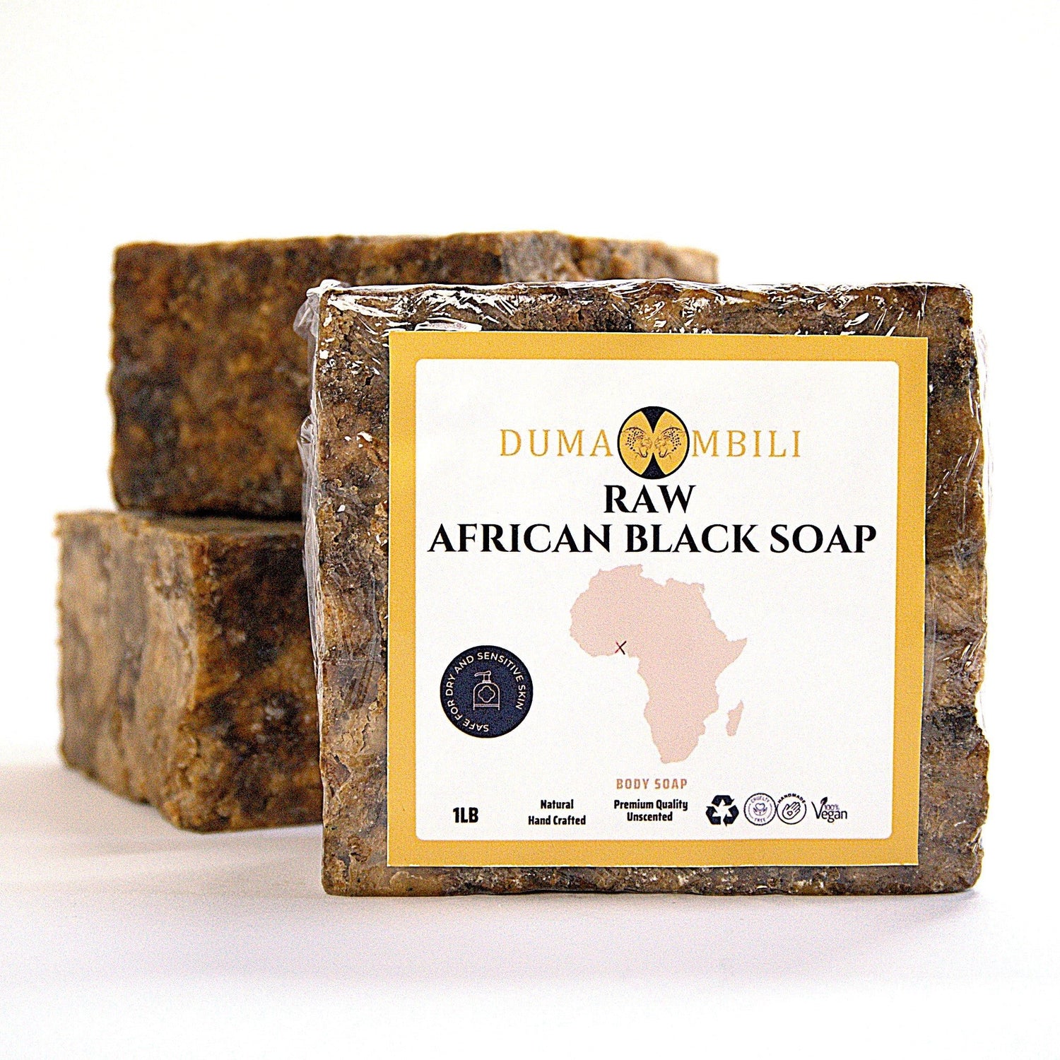 African Black Bar Soap - Bellezza Boutique