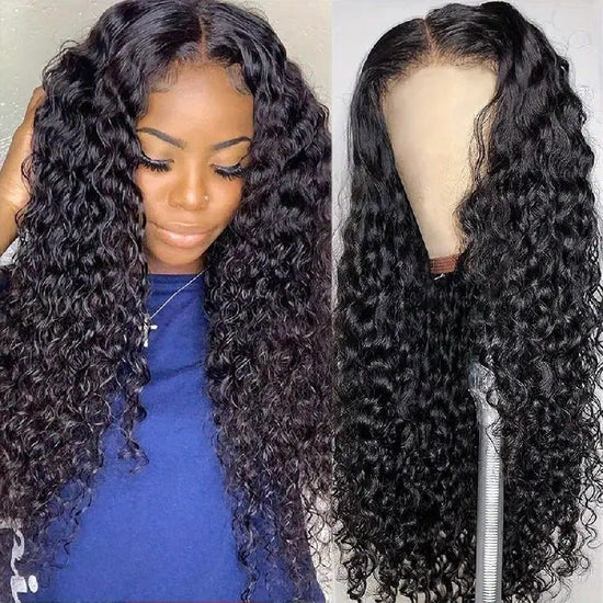 Black curly wig - Bellezza Boutique
