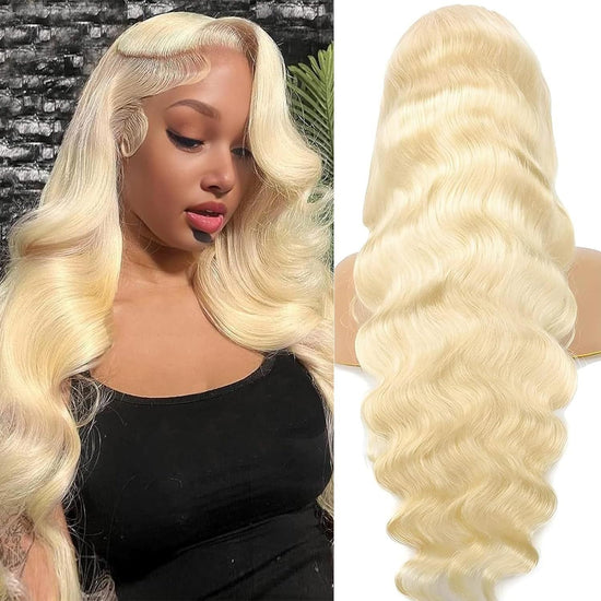 Blonde Body Wave Wig for women with realistic curly fashion style
