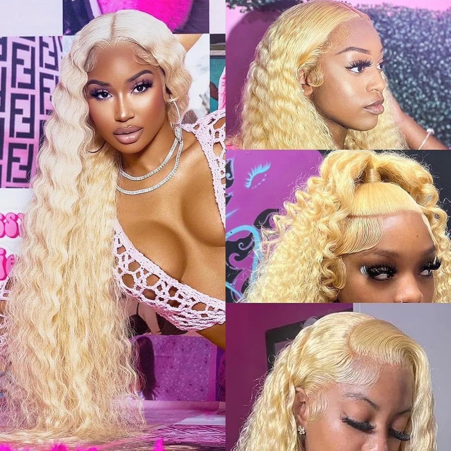Blonde Curly Wig - Bellezza Boutique