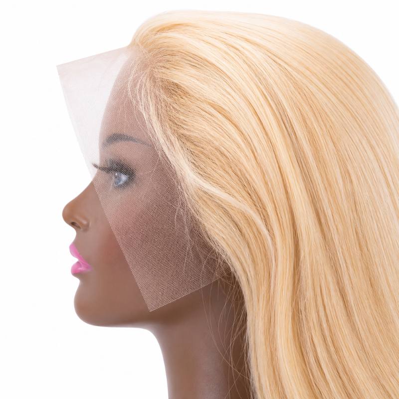 Blonde Straight 13x4 Transparent Lace Front Wig - Bellezza Boutique