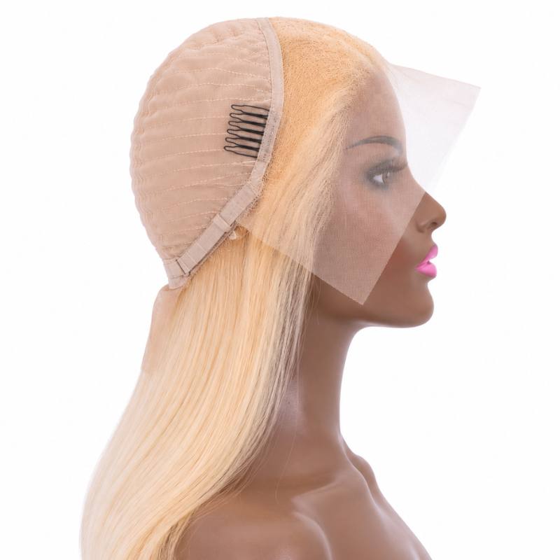 Blonde Straight 13x4 Transparent Lace Front Wig - Bellezza Boutique