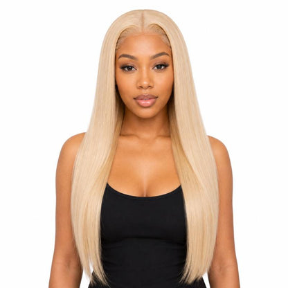 Blonde Straight 13x4 Transparent Lace Front Wig - Bellezza Boutique