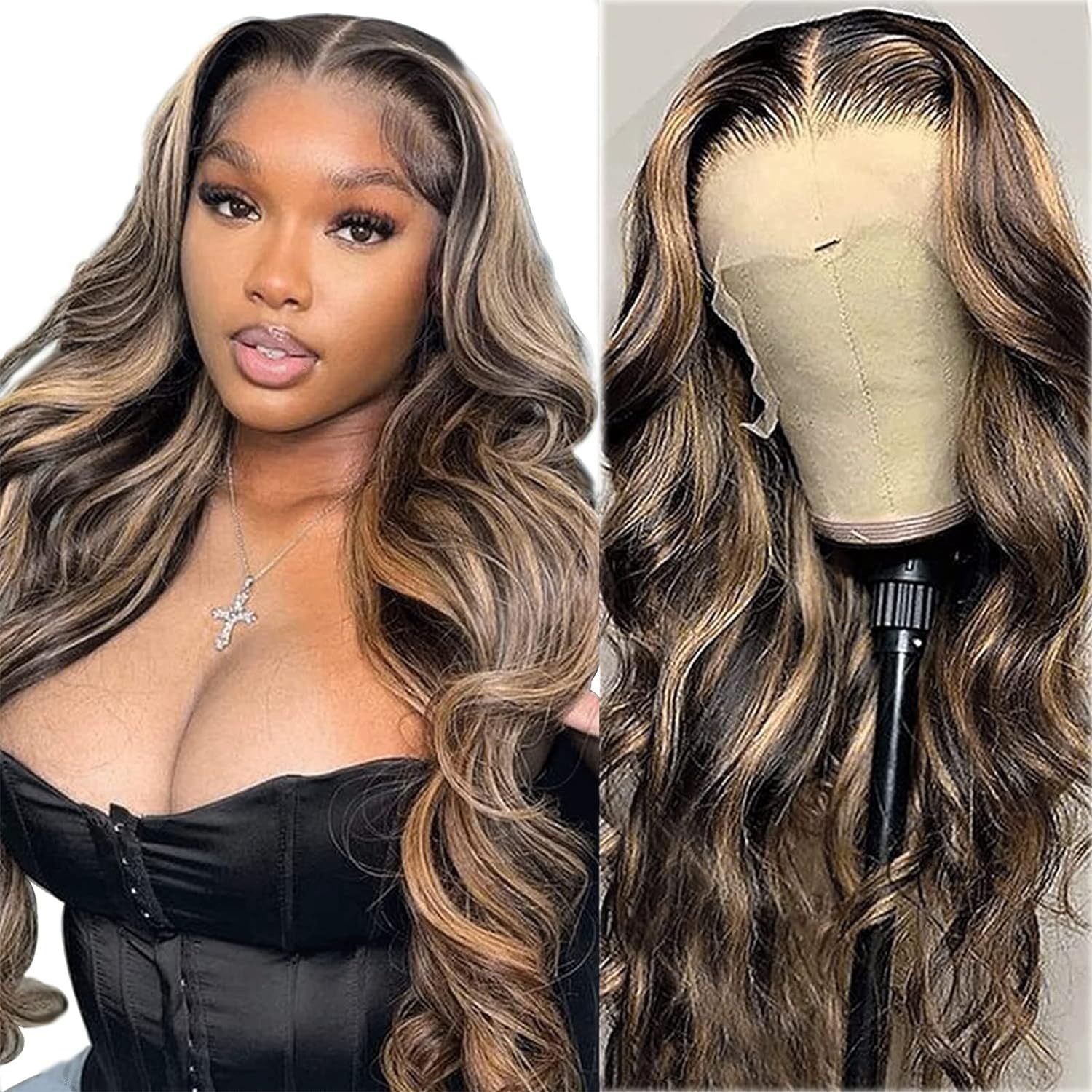13x4 body wave lace front wig transparent Swiss lace pre-plucked baby hair Bellezza Boutique