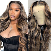13x4 body wave lace front wig transparent Swiss lace pre-plucked baby hair Bellezza Boutique