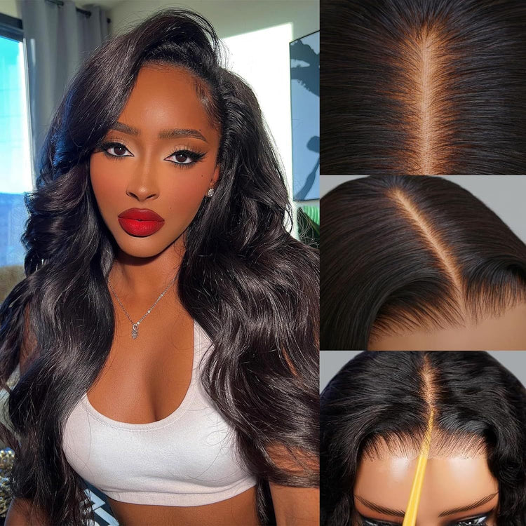 13x4 body wave lace front wig transparent Swiss lace pre-plucked baby hair Bellezza Boutique