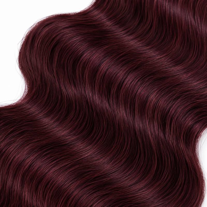 Burgundy Body Wave Human Hair Bundles - Bellezza Boutique