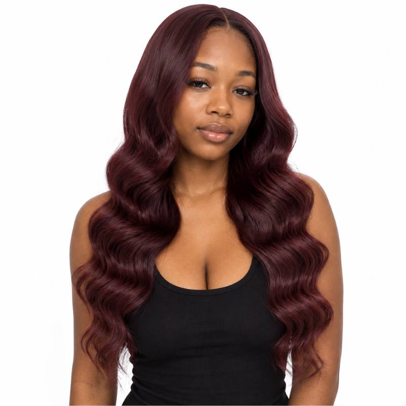 Burgundy Body Wave Human Hair Bundles - Bellezza Boutique