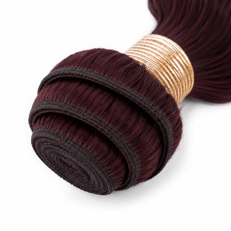 Burgundy Body Wave Human Hair Bundles - Bellezza Boutique