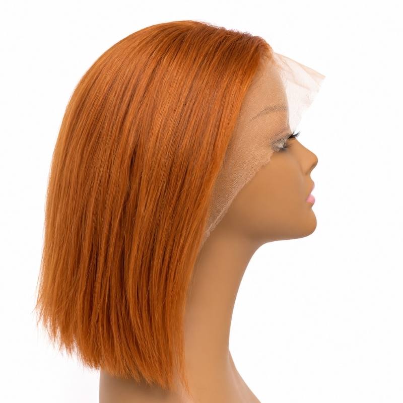 Cinnamon 13x4 Transparent Lace Front Bob Wig - Bellezza Boutique