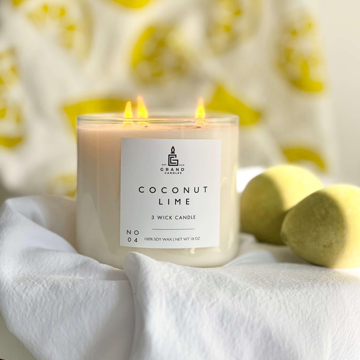 Coconut Lime Soy Candle - Bellezza Boutique
