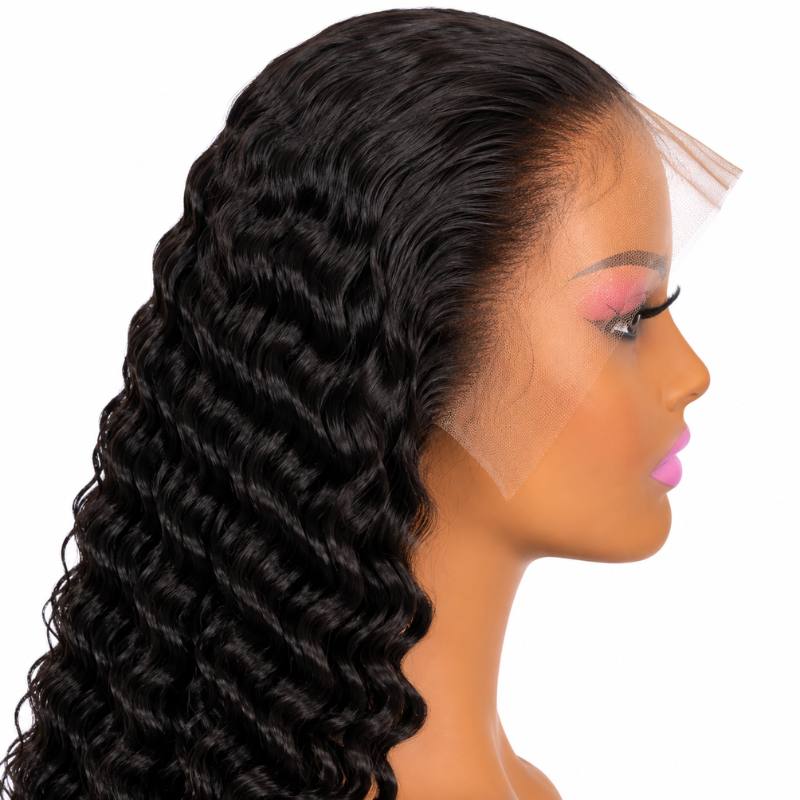 Deep Wave 13x6 HD Lace Front Invisible Hairline Wig - Bellezza Boutique