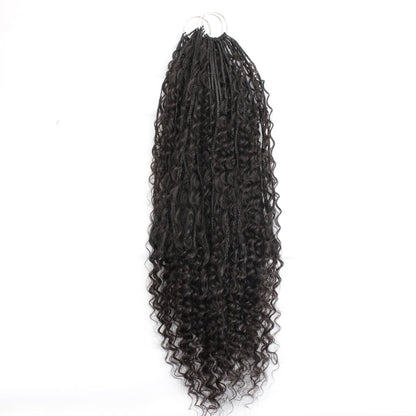 Deep Wave Boho Braids with Human Hair Blend - Bellezza Boutique