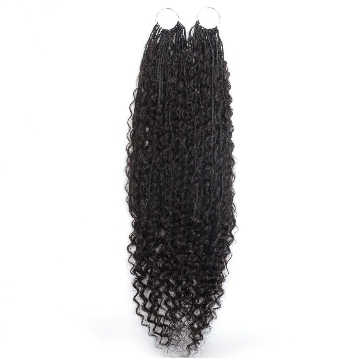 Deep Wave Boho Braids with Human Hair Blend - Bellezza Boutique