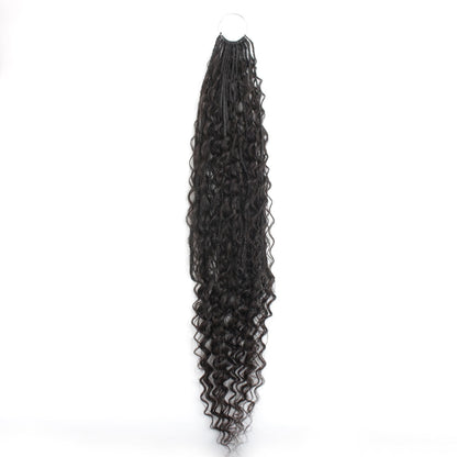 Deep Wave Boho Braids with Human Hair Blend - Bellezza Boutique