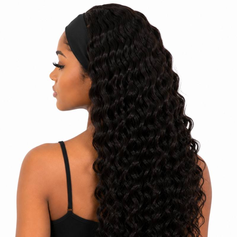 Deep Wave Headband Wig - Bellezza Boutique