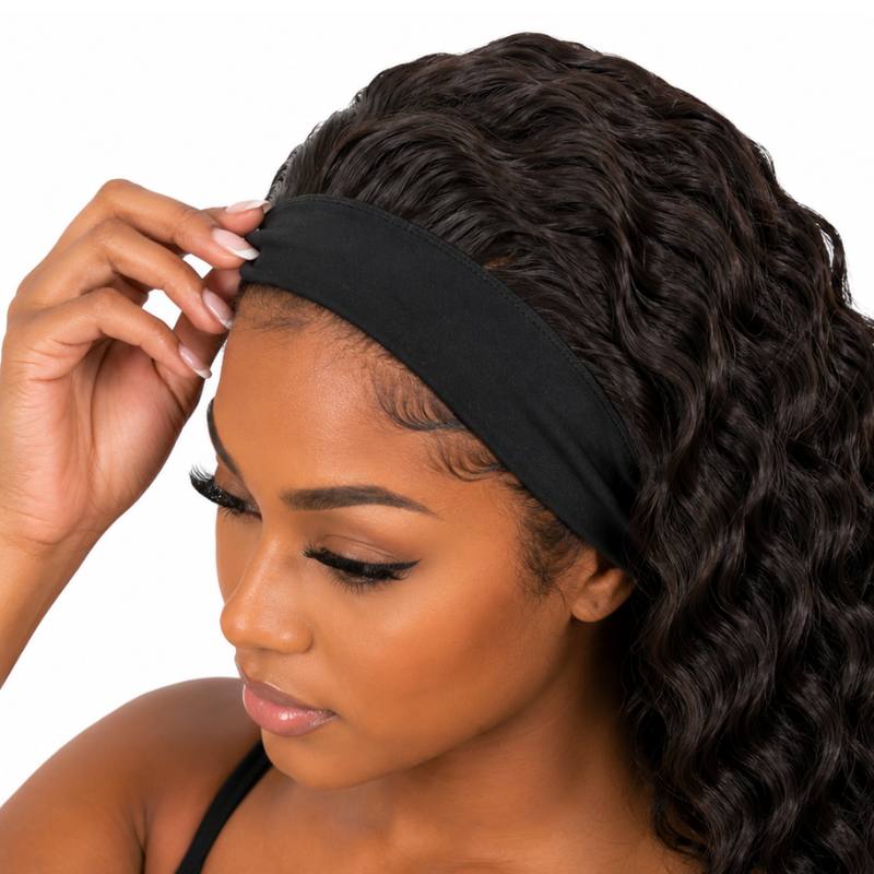Deep Wave Headband Wig - Bellezza Boutique