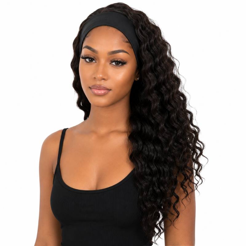 Deep Wave Headband Wig - Bellezza Boutique