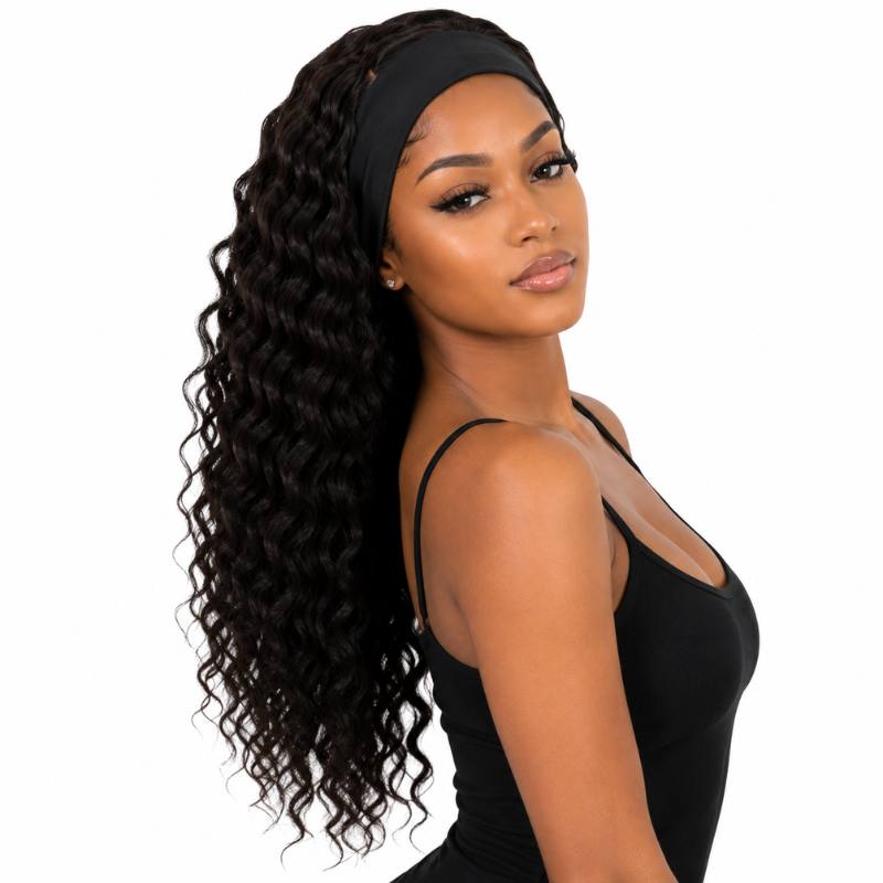 Deep Wave Headband Wig - Bellezza Boutique