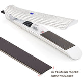 Diamond titanium hair straightener and curler 2-in-1 styling iron with LCD display Bellezza Boutique