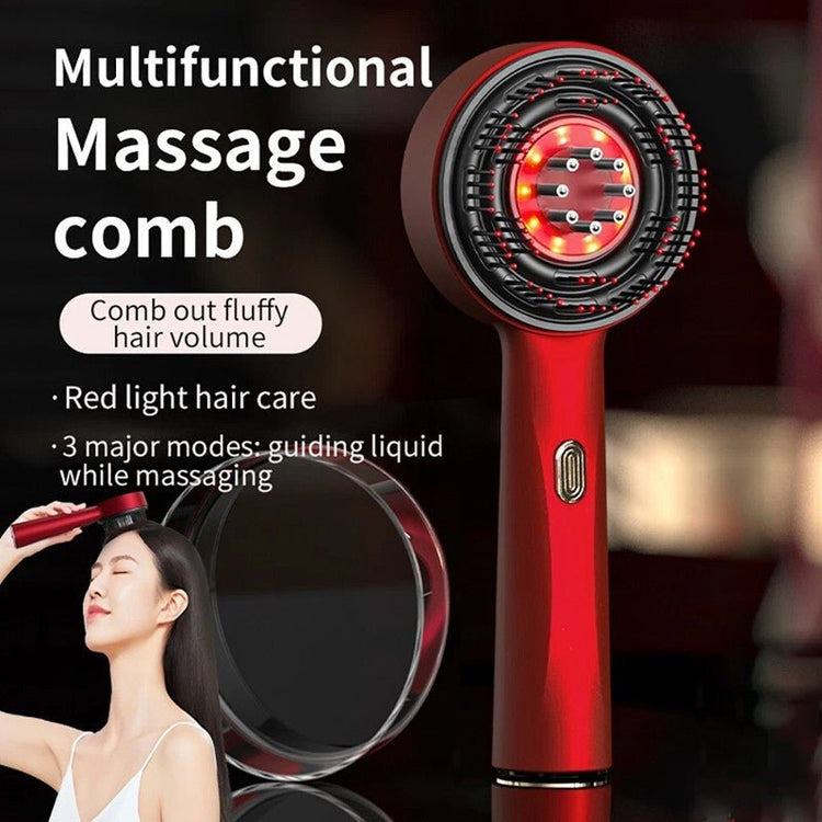 Electric scalp massage brush with red light therapy for hair growth and relaxation Bellezza Boutique