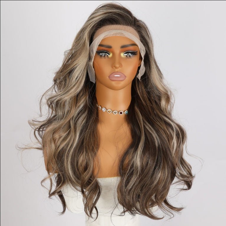 Highlights Body Wave Wig with heat resistant fiber and natural look