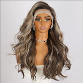 Highlights Body Wave Wig with heat resistant fiber and natural look