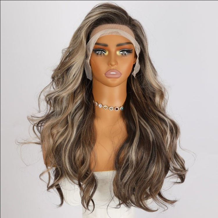 Highlights Body Wave Wig with heat resistant fiber and natural look