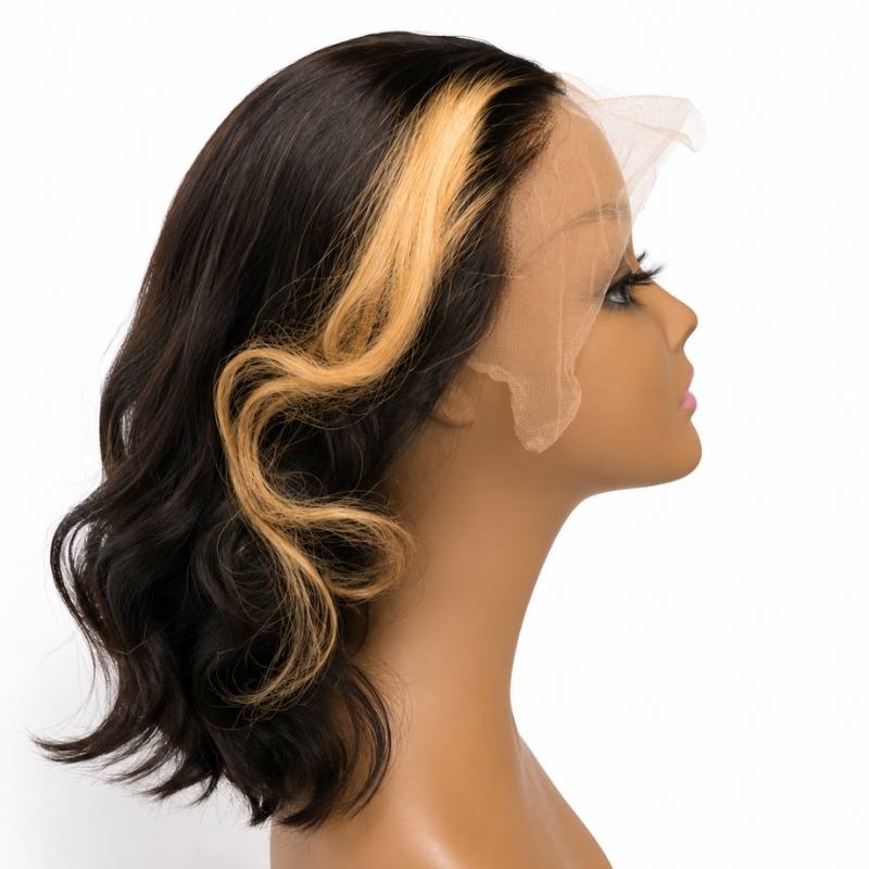 Honeycomb 13x4 Transparent Lace Front Bob Wig - Bellezza Boutique