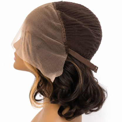 Honeycomb 13x4 Transparent Lace Front Bob Wig - Bellezza Boutique