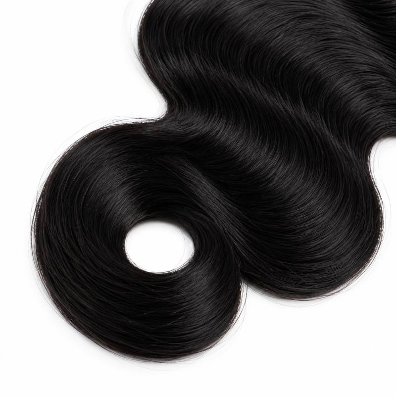 Jet Black Body Wave Human Hair Bundles - Bellezza Boutique