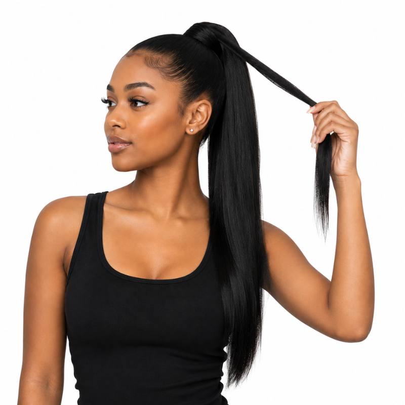 Jet Black Ponytail - Bellezza Boutique