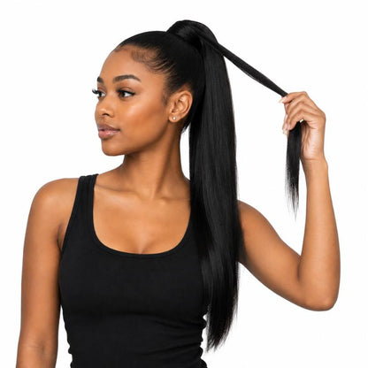 Jet Black Ponytail - Bellezza Boutique