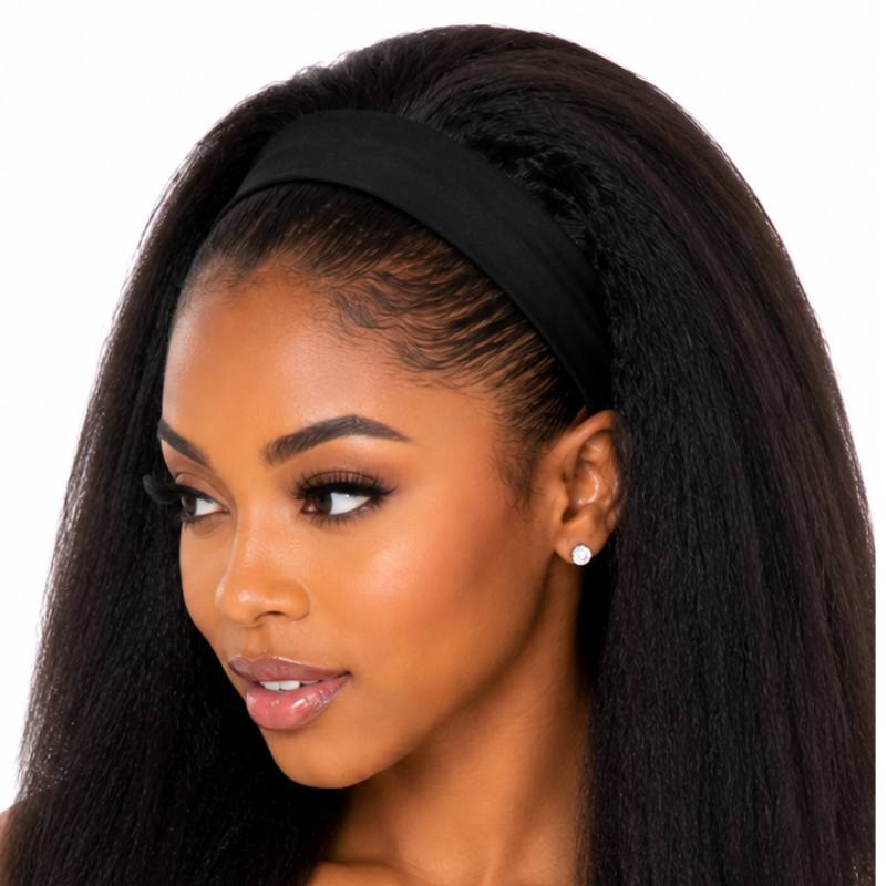Kinky Straight Headband Wig - Bellezza Boutique