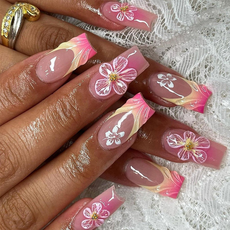 Ombre Square Nails - Bellezza Boutique