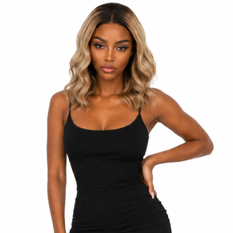 Raw Golden Wave Glueless 5x5 HD Closure Bob Wig - Bellezza Boutique