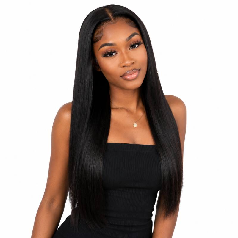Straight 13x4 Transparent Lace Front Wig - Bellezza Boutique