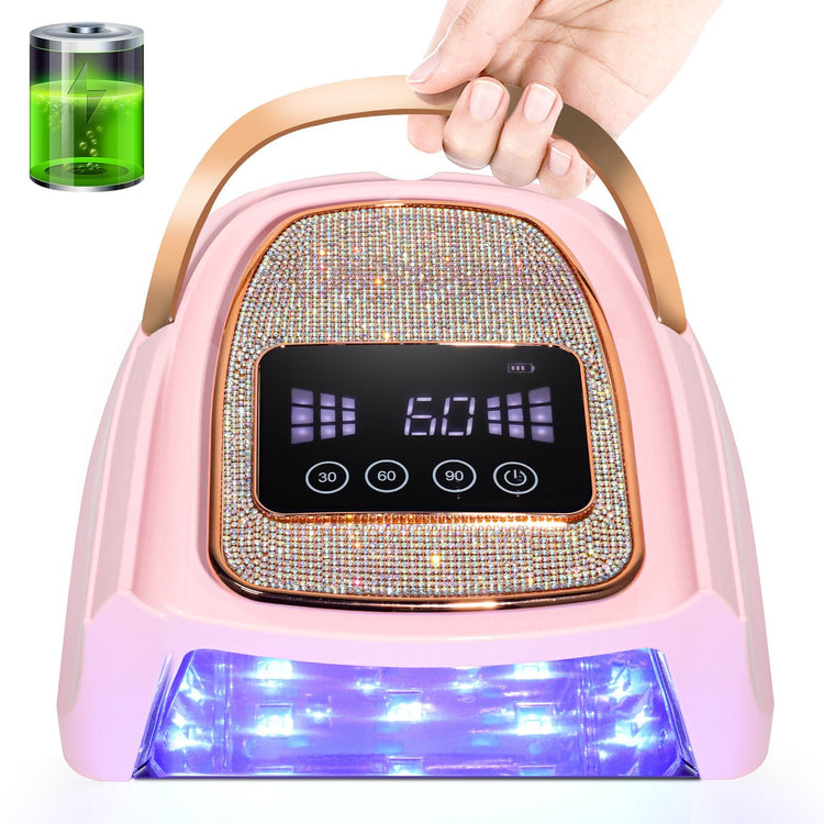 Cordless UV LED nail lamp with smart sensor