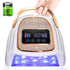 Cordless UV LED nail lamp with diamond design for gel nail drying