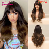 Wavy Wigs with Bangs - Bellezza Boutique