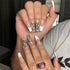 White French Butterfly Press On Nails - Bellezza Boutique